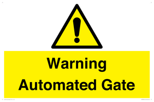 Warning Automated Gate